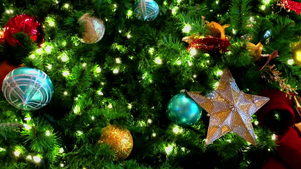 un árbol engalanado con todo el brillo y el amor de la temporada