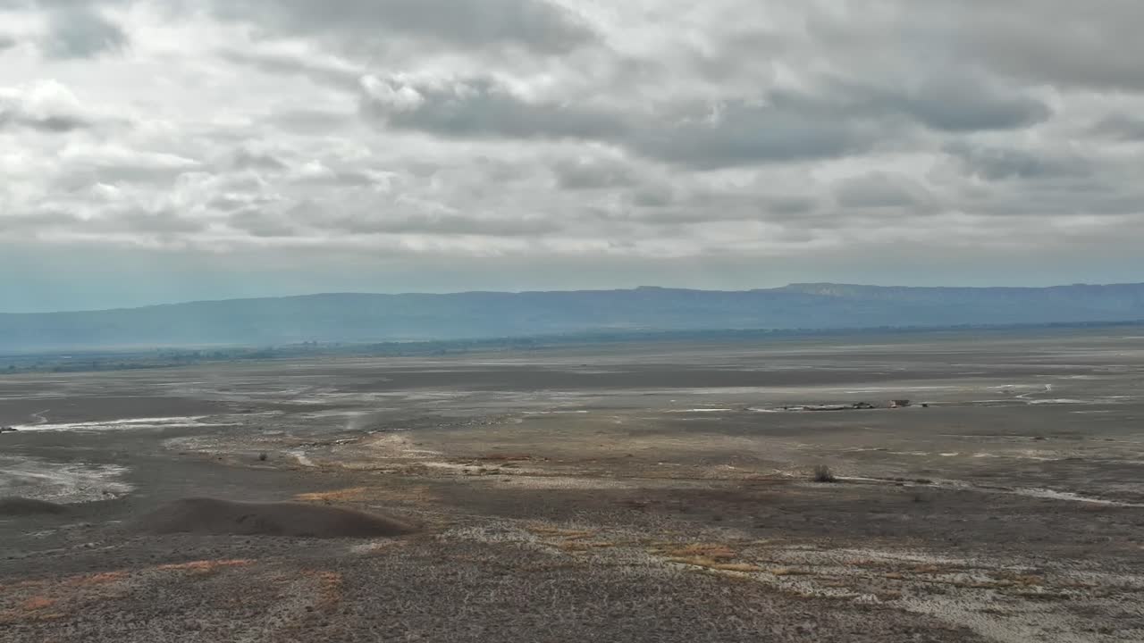 Scenic view of the Caucasus landscape in Georgia during cloudy weather
