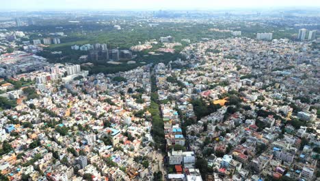 vista de la ciudad de bangalore en primer plano