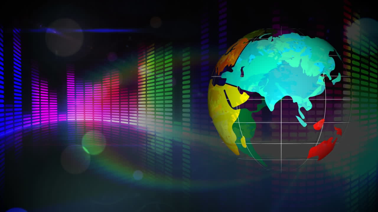 Composição digital da visualização global de mídia