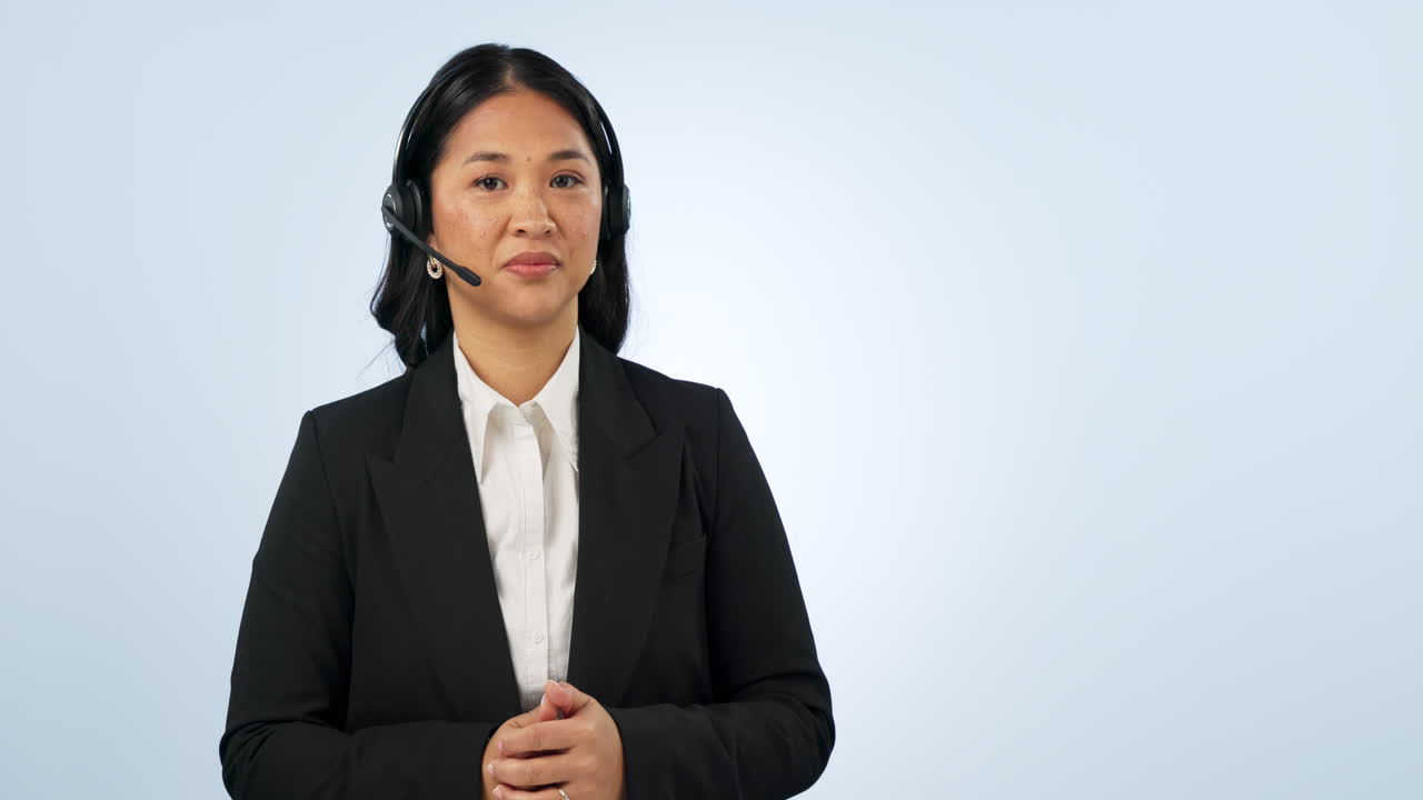 Face, pointing and woman with promotion