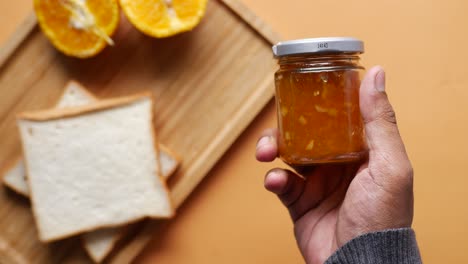 orange marmalade with toast