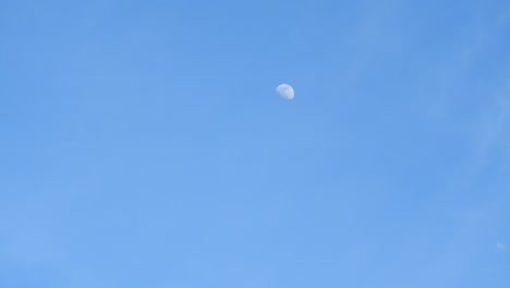 moon passing by, beautiful time lapse capturing clouds and moon moving