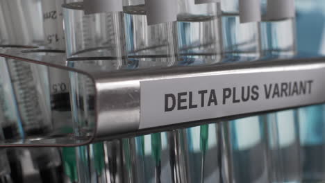 delta plus variant test tube sample vials rack