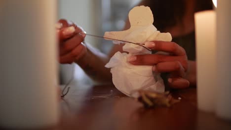 creating a voodoo doll; vodoo ritual