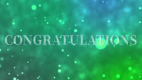 congratulations message text animation motion graphics