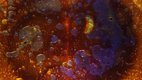 fondo de arte abstractamente colorido movimiento de burbujas líquidas