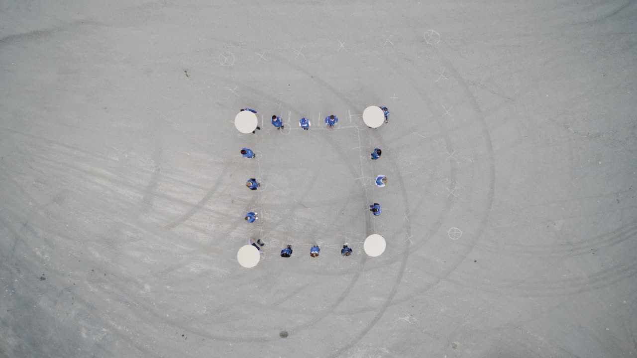 Group Performance in a Square Formation