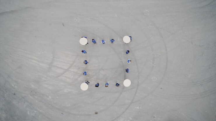 Group Performance in a Square Formation
