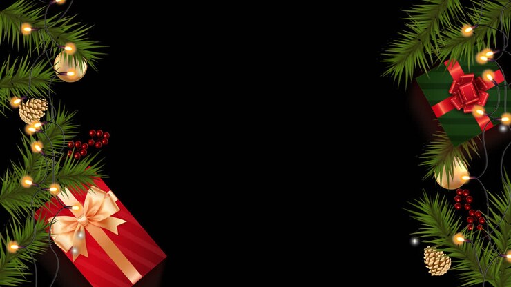 el fondo de la decoración navideña