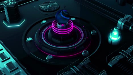 interfaz tecnológica futurista