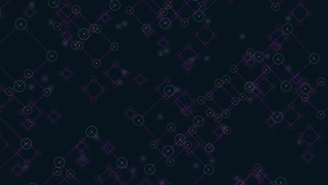 a pattern of squares and circles