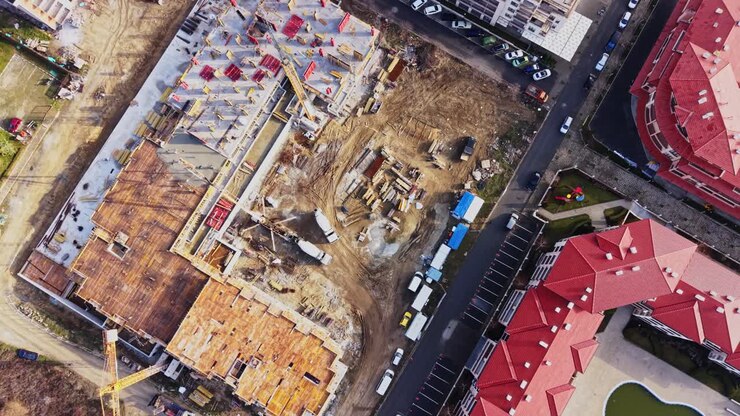 Construction site in Nesebar Bulgaria during day