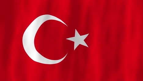 Turkey-flag-country-animation-3D-symbol-design-waving-in-wind-movement-national-patriotism-world-culture-emblem-banner-white-red-West-Asia-Middle-East