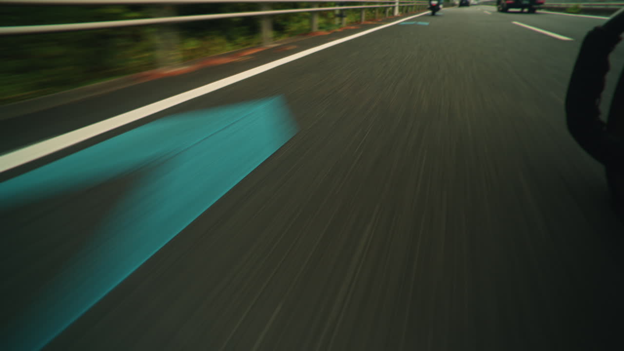 Road with asphalt surface