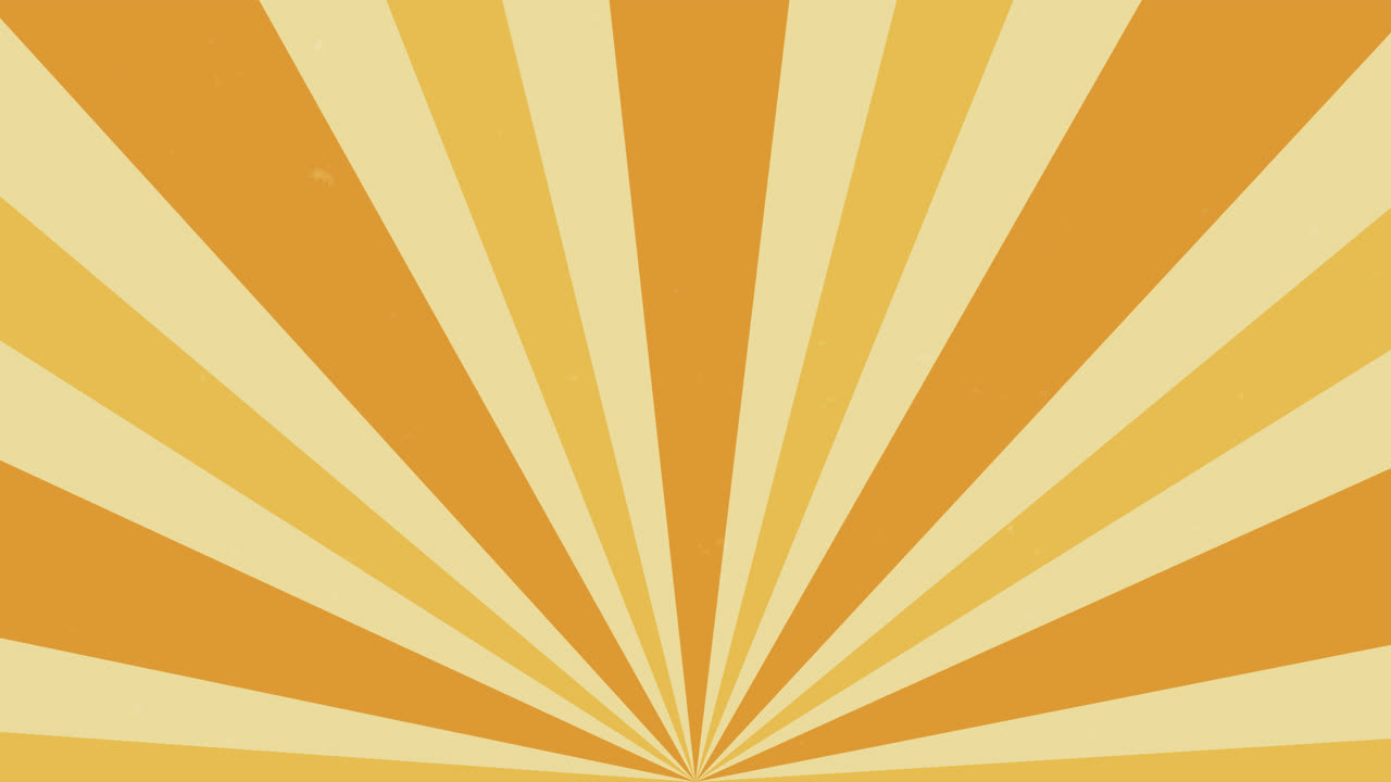 Rotating Retro Yellow and Orange Sunburst Background