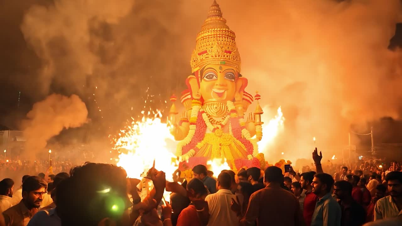 la gran celebración del festival hindú