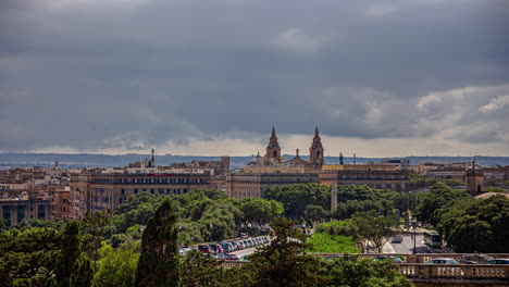 The-Maltese-village-of-Valletta-on-the-Mediterranean-Sea---time-lapse