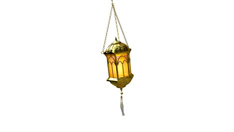 seamless loop of an islamic lantern