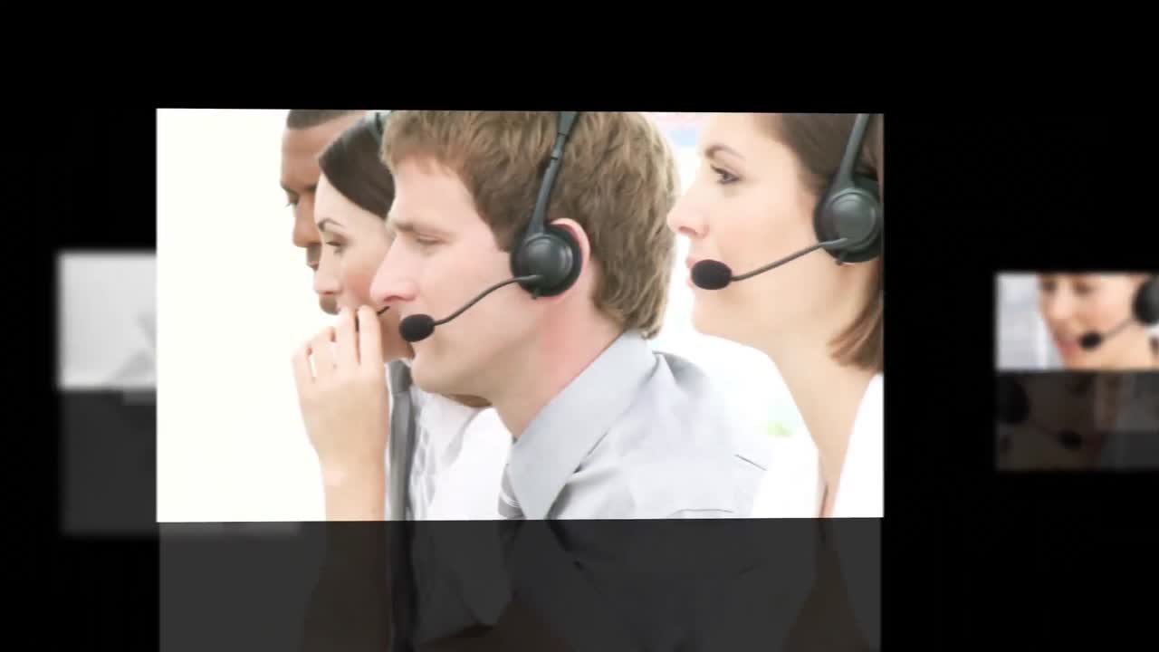 비즈니스 콜센터의 컬래지 영상