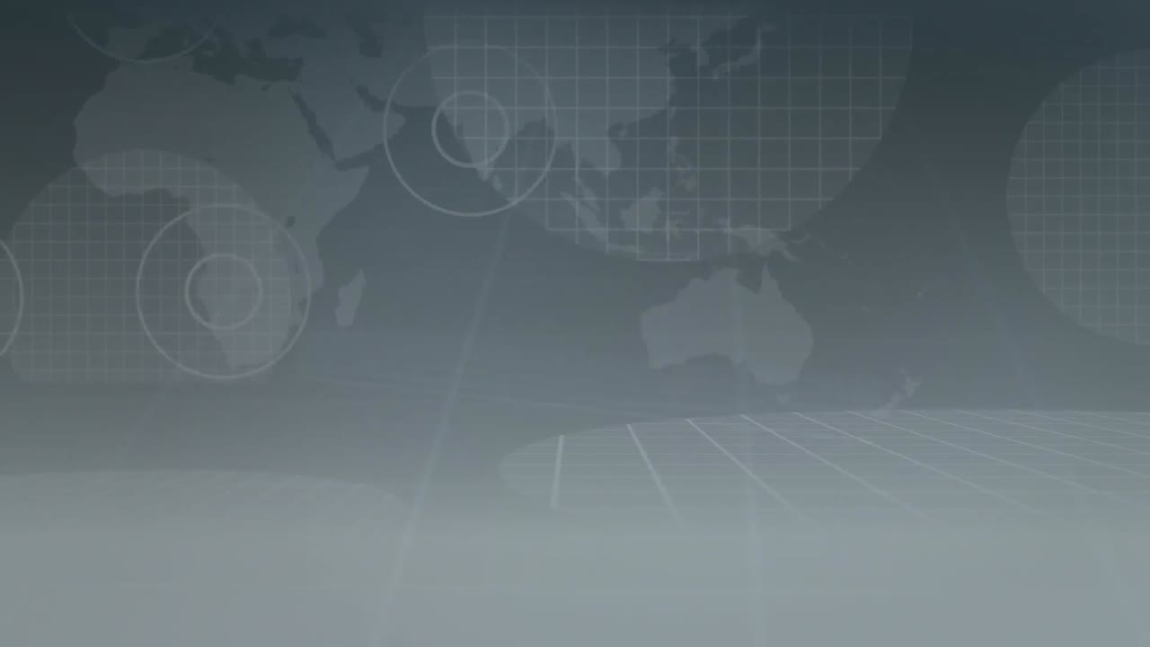 animación de los datos de la interfaz digital sobre el mapa del mundo