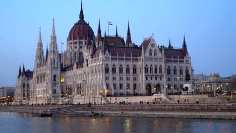 budapest parliament and the danube at sunset