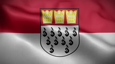 koln germany flag loop background 4k
