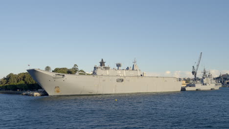 view of australian navy ship