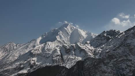 rakaposhi mountain peak, hunza valley, gilgit, pakistan