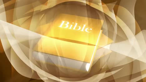 yellow holy bible book icon isolated on yellow background