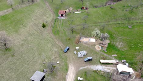 lonely cabin in the middle of pasture