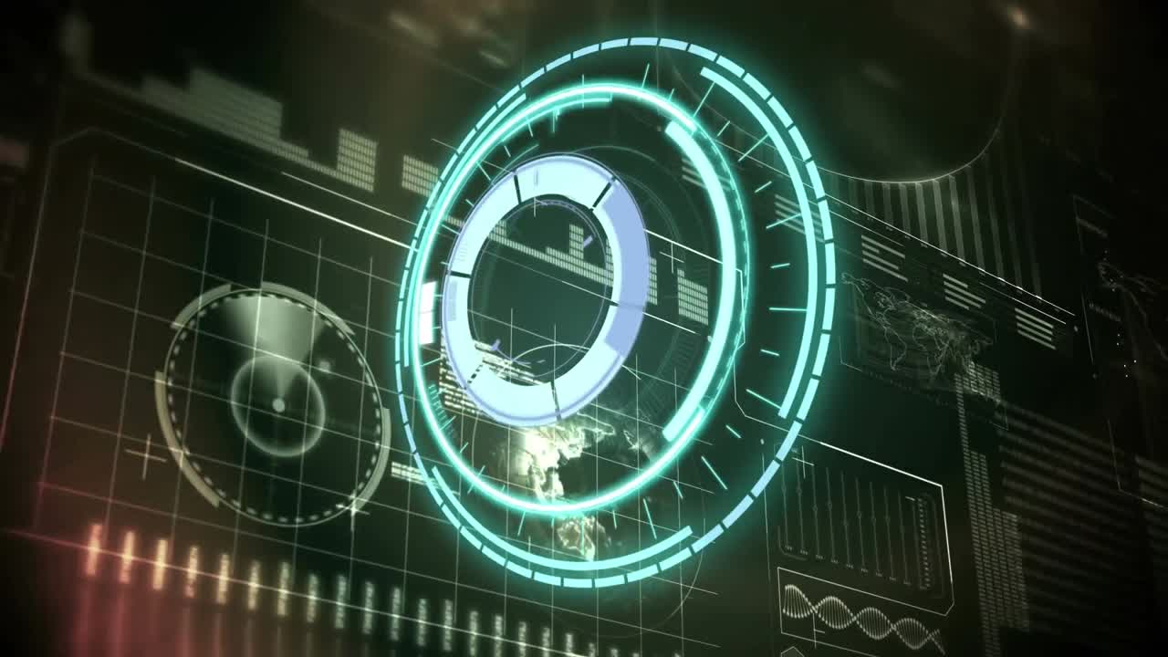 Animation of scope scanning over data processing