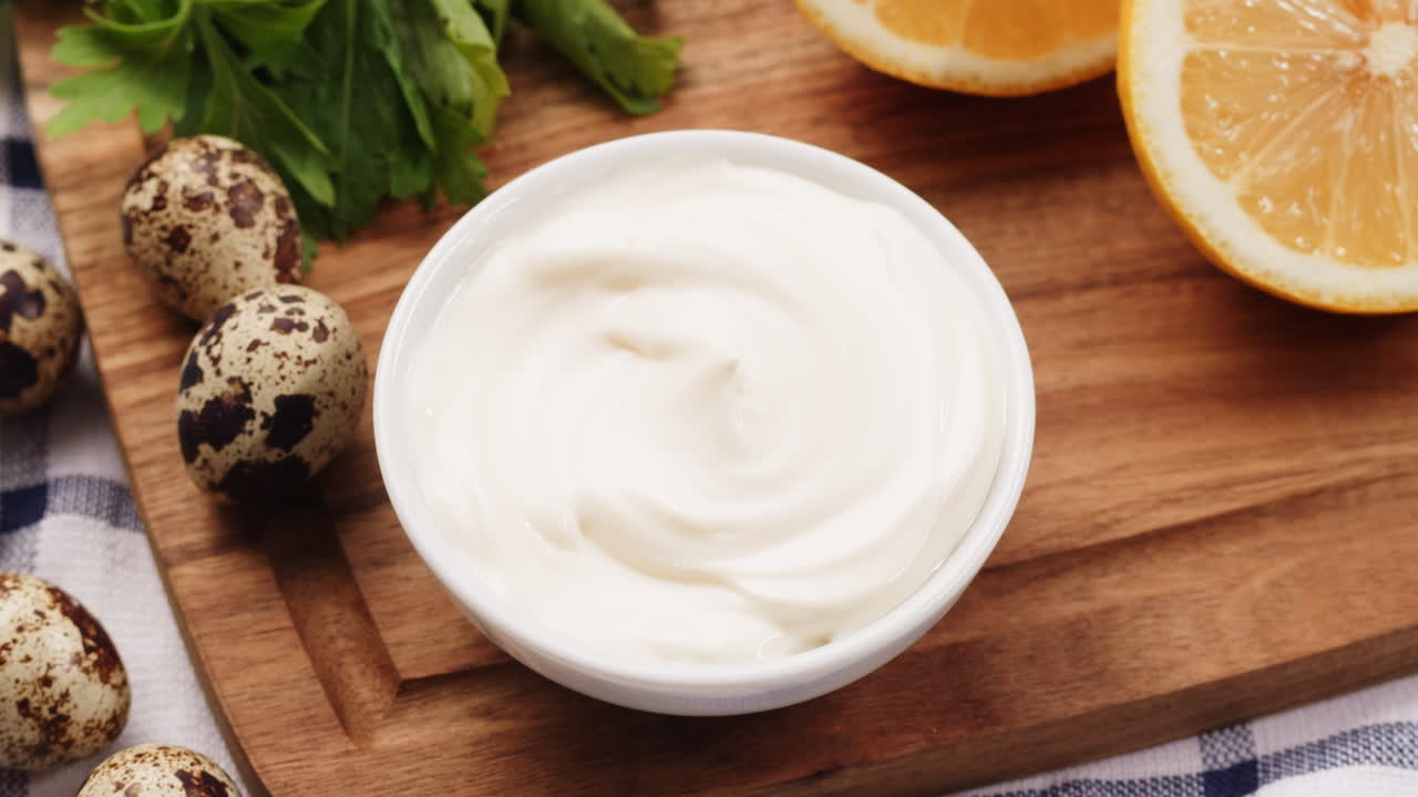 mayonesa con perejil y limones