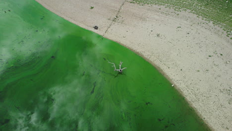 climate changue: arid and desolate lake