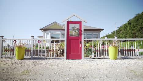 colorful door and decorations of a house