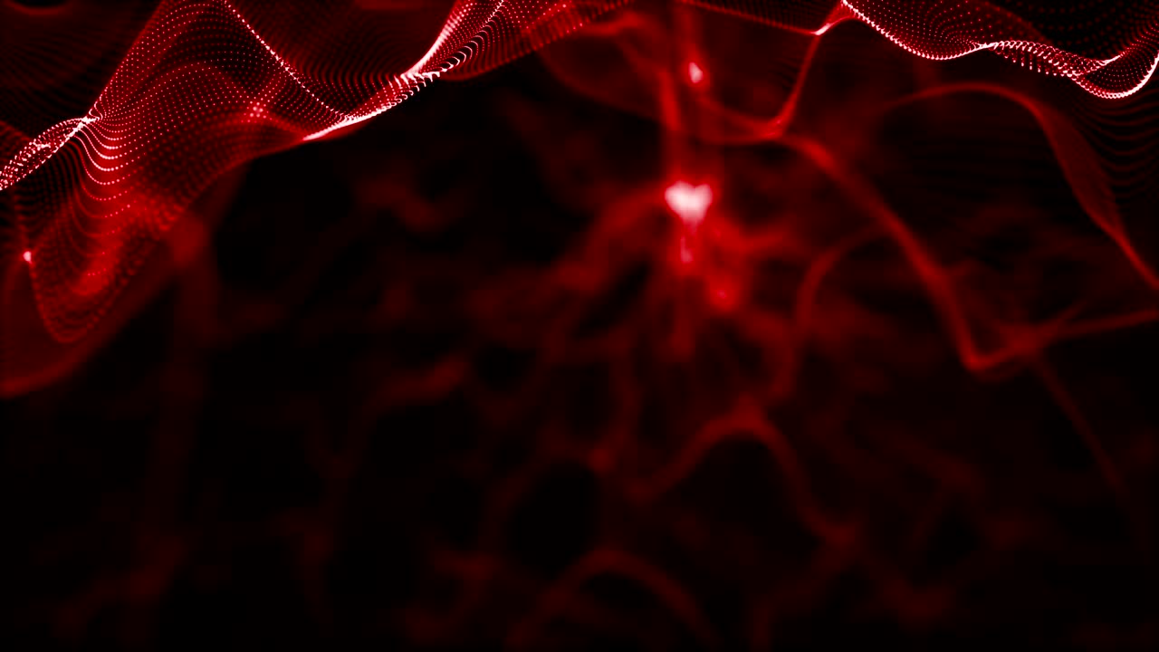Loop di sfondo cinematografico con particelle di polvere, bokeh di luce astratto e titoli in movimento.