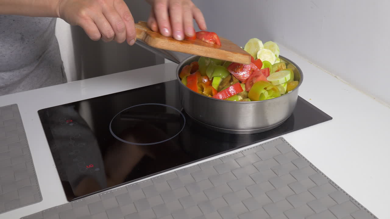 cocción de verduras guisadas