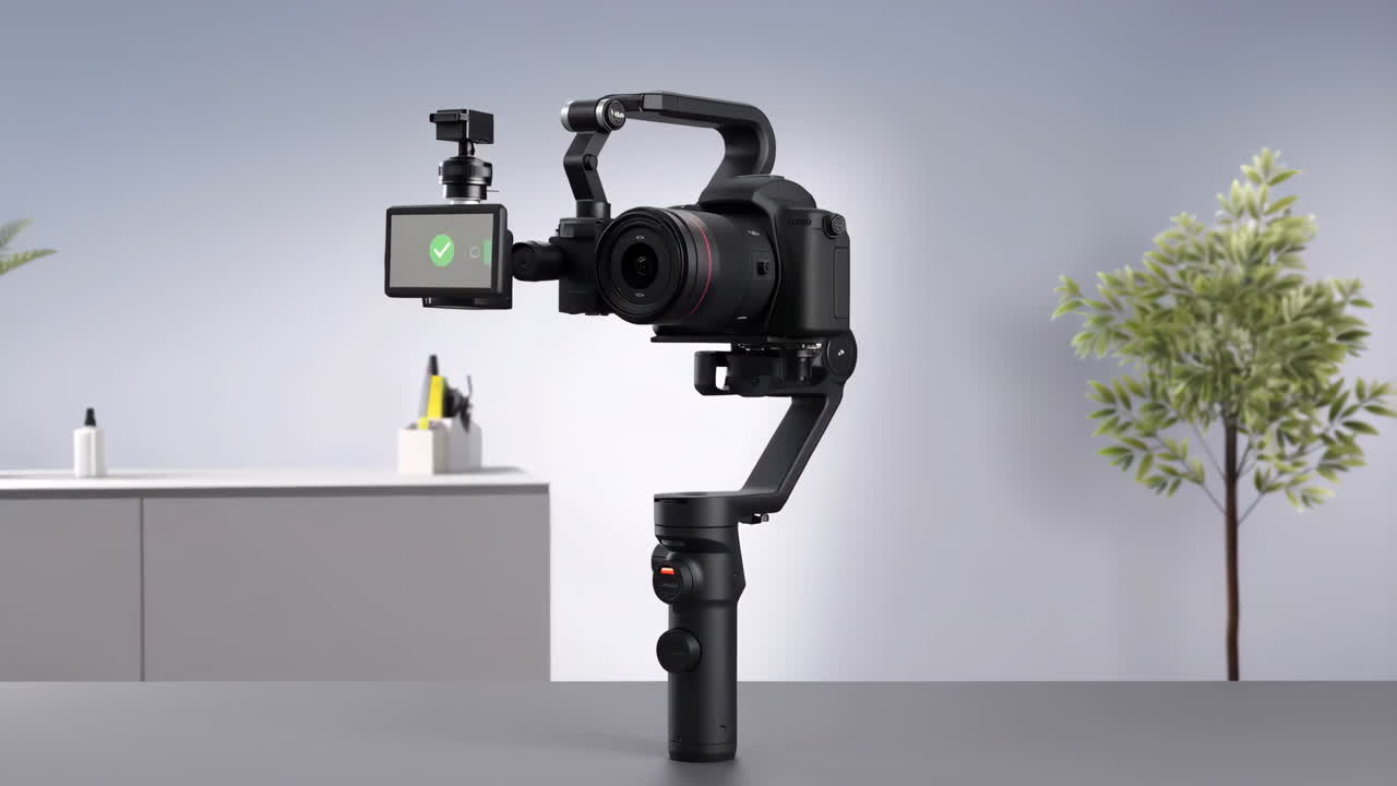 Camera and Gimbal on Tabletop