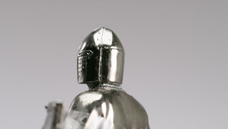 close of of medieval knight helmet