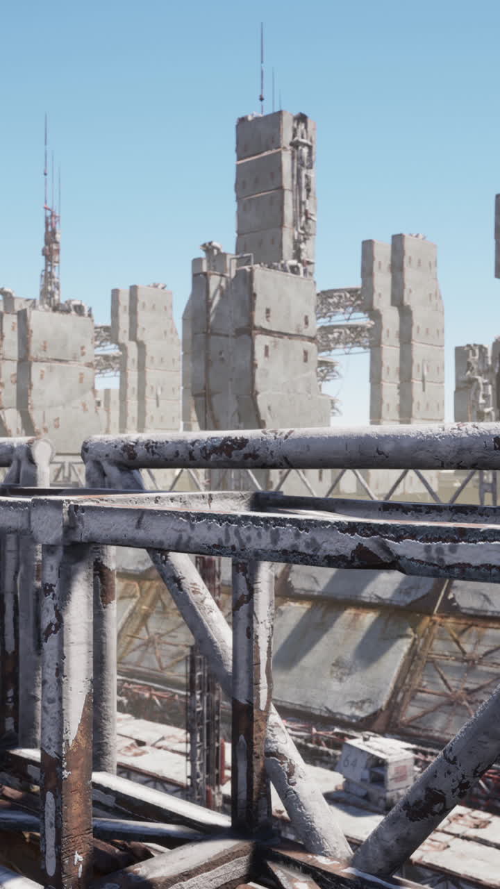 포스트 아포칼립스 도시 폐허