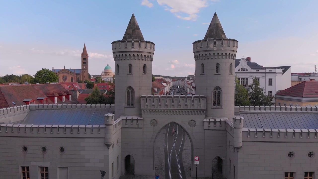 Luftfoto af Nauener Tor i Potsdam, Tyskland