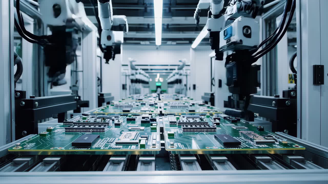 Automated Circuit Board Assembly Line
