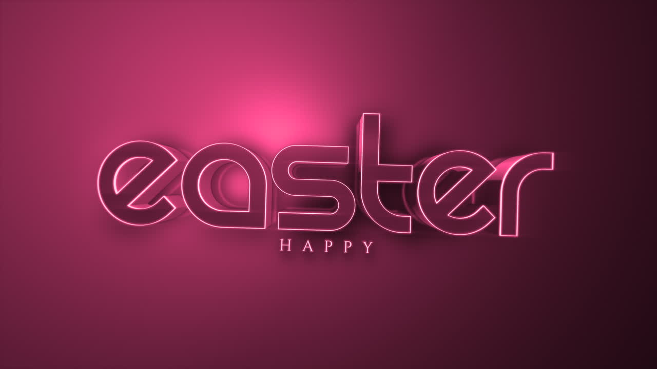 Buona Pasqua monocromatico su sfondo sfumato rosso