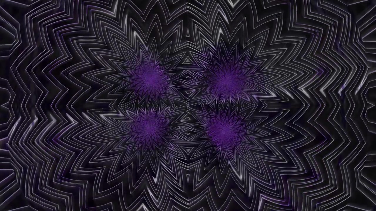 Ein Design mit Sternformen in verschiedenen Grautönen. Das Muster erzeugt einen dynamischen visuellen Effekt auf dunklem Hintergrund.