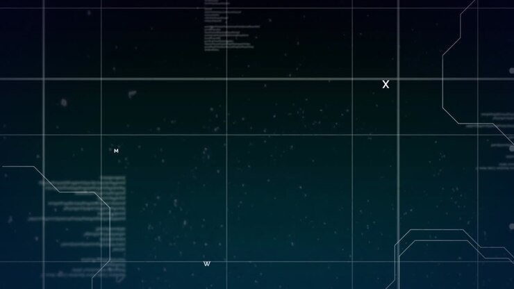 Animation of network of connections and data processing