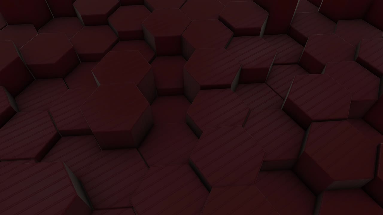 추상적인 빨간 육각형 래치 배경 (loopable) 스 비디오