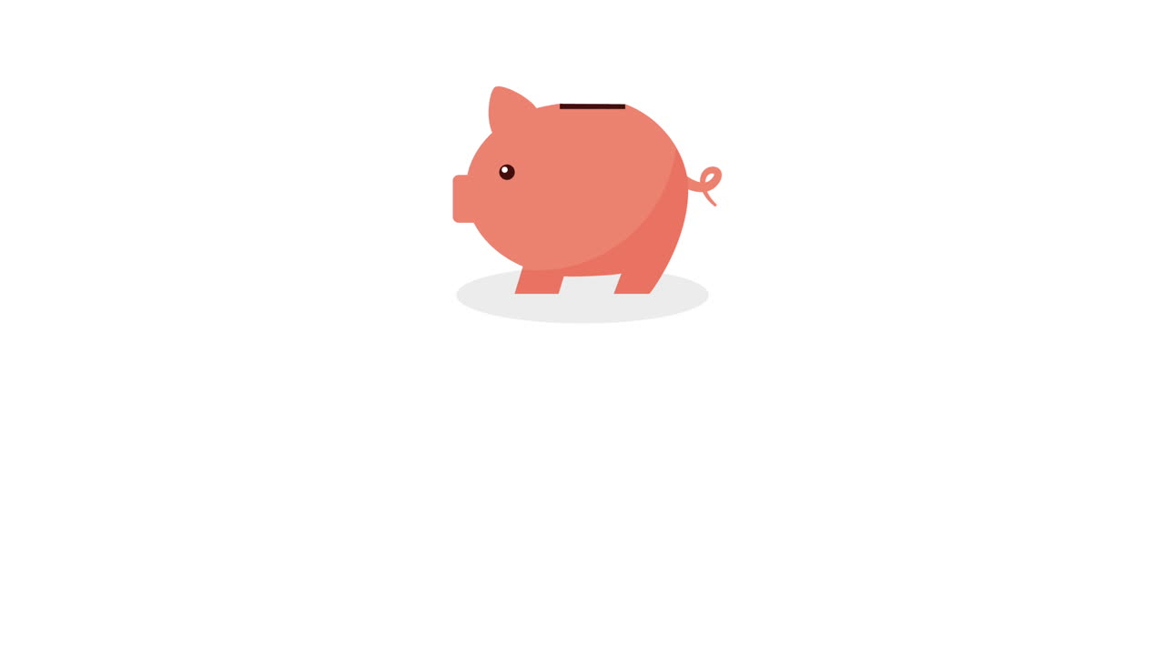 economy and finances hand with piggy savings