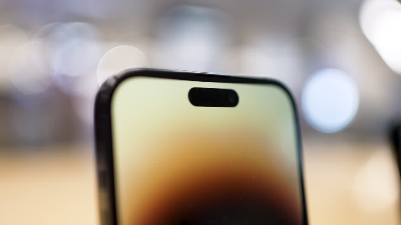 Close-up of a modern smartphone