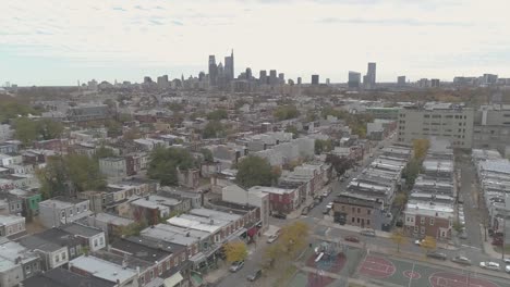 philadelphia aerial drone skyline