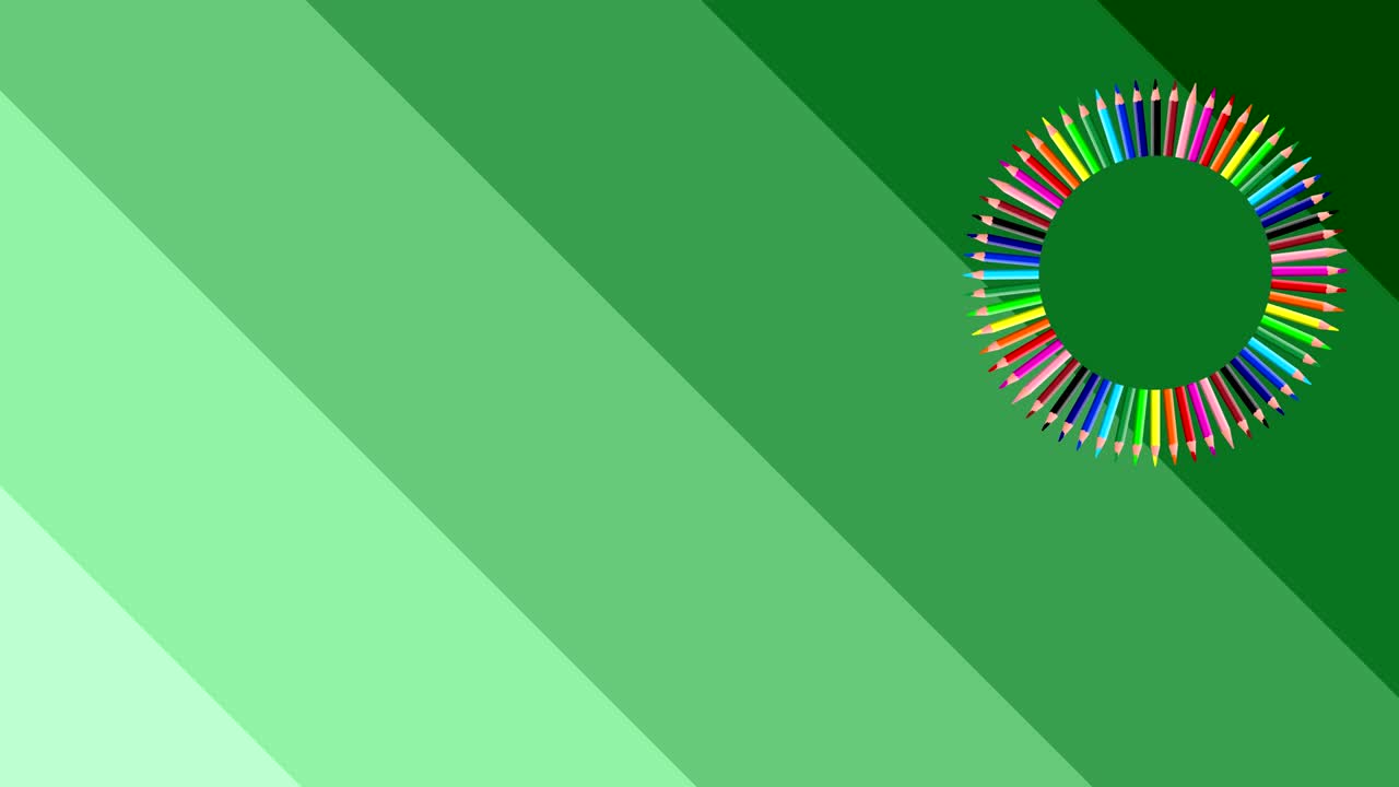 diseño gráfico que gira en el lado derecho de arriba hacia abajo cambiando de color.